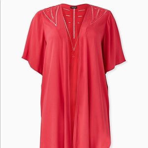 Torrid Crinkle Gauze Kimono - Size 1/2X